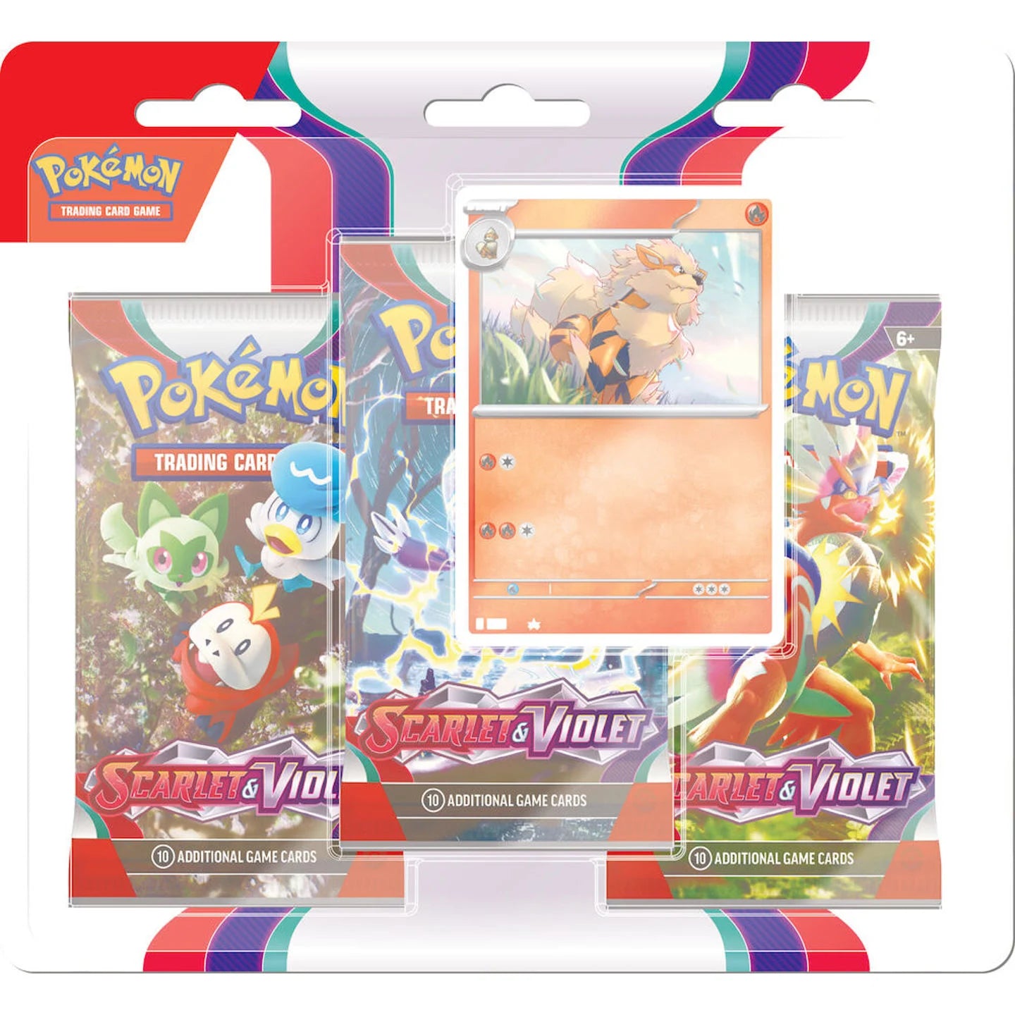 Pokemon Scarlet And Violet 3-pk Blister - Arcanine (Engelsk)
