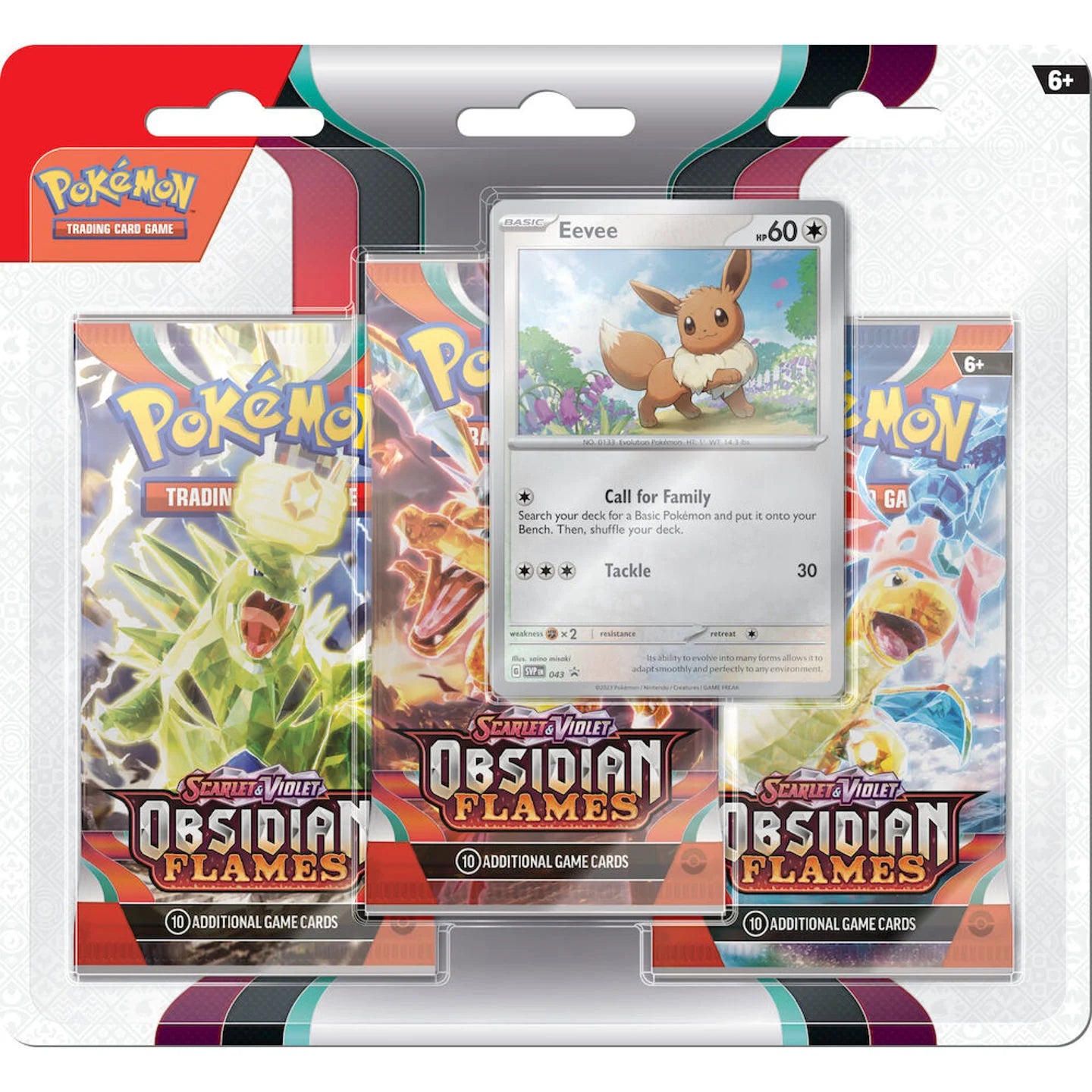 Pokemon Obsidian Flames 3-pk Blister (Engelsk)