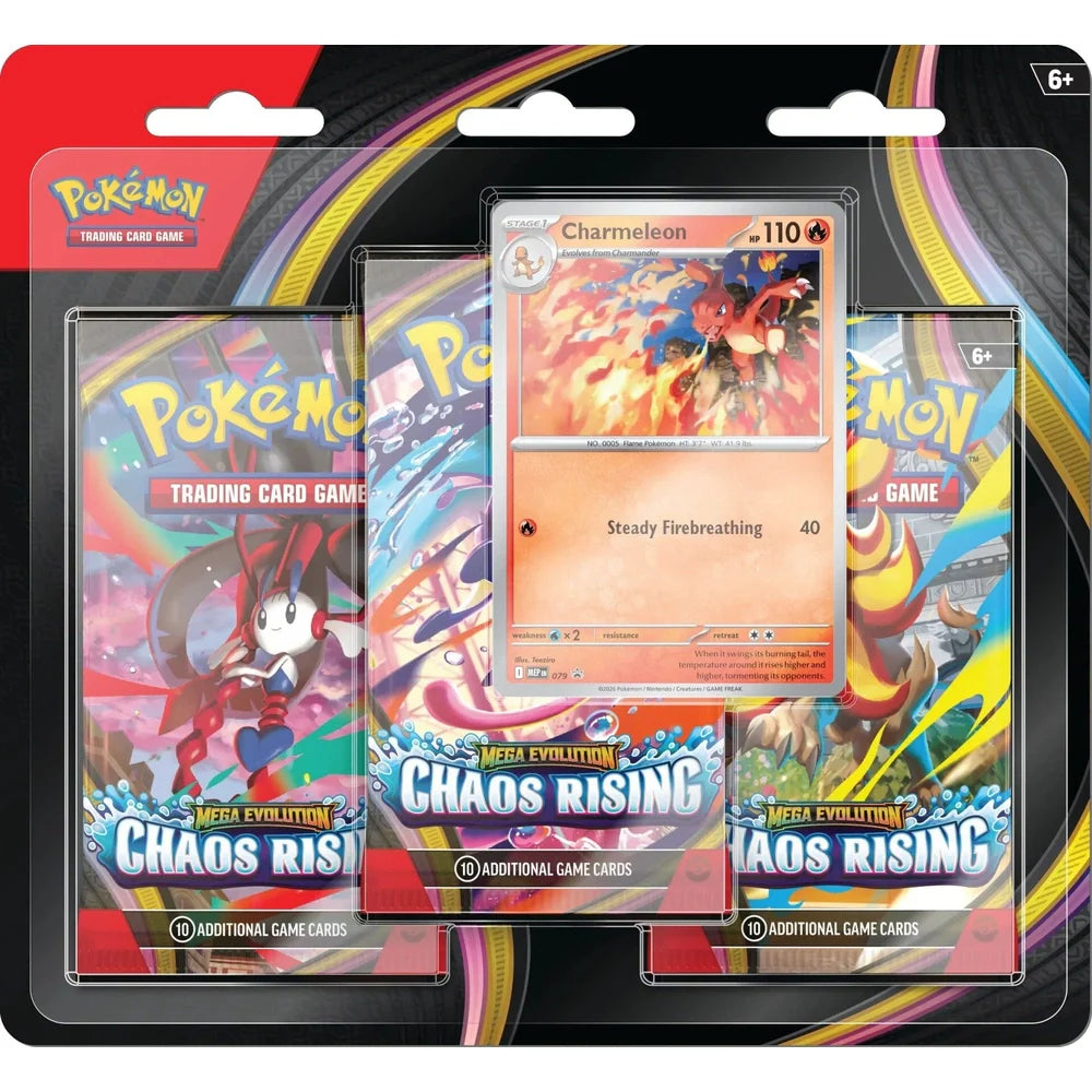 Pokemon Chaos Rising 3-pk Blister(Engelsk)