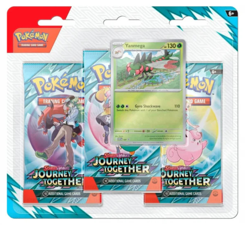 Pokemon Journey Together 3-pk Blister - Yanmega (Engelsk)