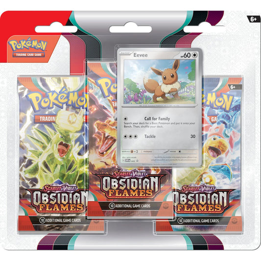 Pokemon Obsidian Flames 3-pk Blister (Engelsk)