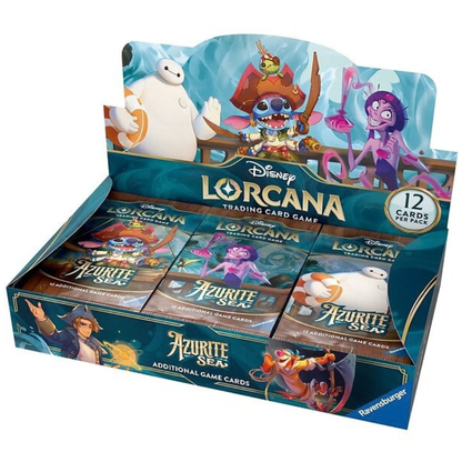 !FORHÅNDSBESTILLING! Lorcana Azurite Sea Booster Box (Engelsk)